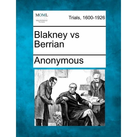 Blakney Vs Berrian (Paperback)