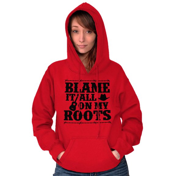 Blame It On My Roots Country Music Hoodie Sweatshirt Women Men Brisco Brands S