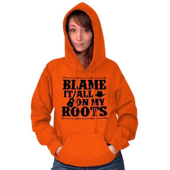 Blame It On My Roots Country Music Hoodie Sweatshirt Women Men Brisco Brands X
