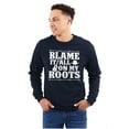 thumbnail image 1 of Blame It On My Roots Country Music Long Sleeve TShirt Men Women Brisco Brands S, 1 of 6