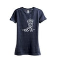 thumbnail image 1 of Blame It On My Roots Women's Fashion Relaxed T-Shirt Tee Heather Navy Small, 1 of 3