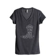 thumbnail image 1 of Blame It On My Roots Women's Fashion Relaxed V-Neck T-Shirt Tee Charcoal Grey X-Large, 1 of 3