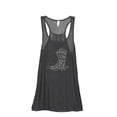 thumbnail image 1 of Blame It On My Roots Women's Fashion Sleeveless Flowy Racerback Workout Yoga Tank Top Charcoal Grey Small, 1 of 3