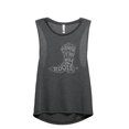 thumbnail image 1 of Blame It On My Roots Women's Fashion Sleeveless Muscle Workout Yoga Tank Top Charcoal Grey Medium, 1 of 3