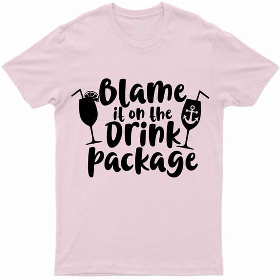 Blame It On The Drink Package Cruise Vacation T-Shirt