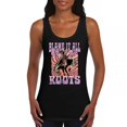 thumbnail image 1 of Blame it All On My Roots Women's Tank Top Vintage Country Fair Rodeo Cowgirl, 1 of 7