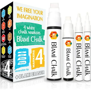 Chalky Crown - Liquid Chalk Markers - Dry Erase Marker Pens - Chalk Markers  for Chalkboards, Signs, Windows, Blackboard, Glass - Reversible Tip (8