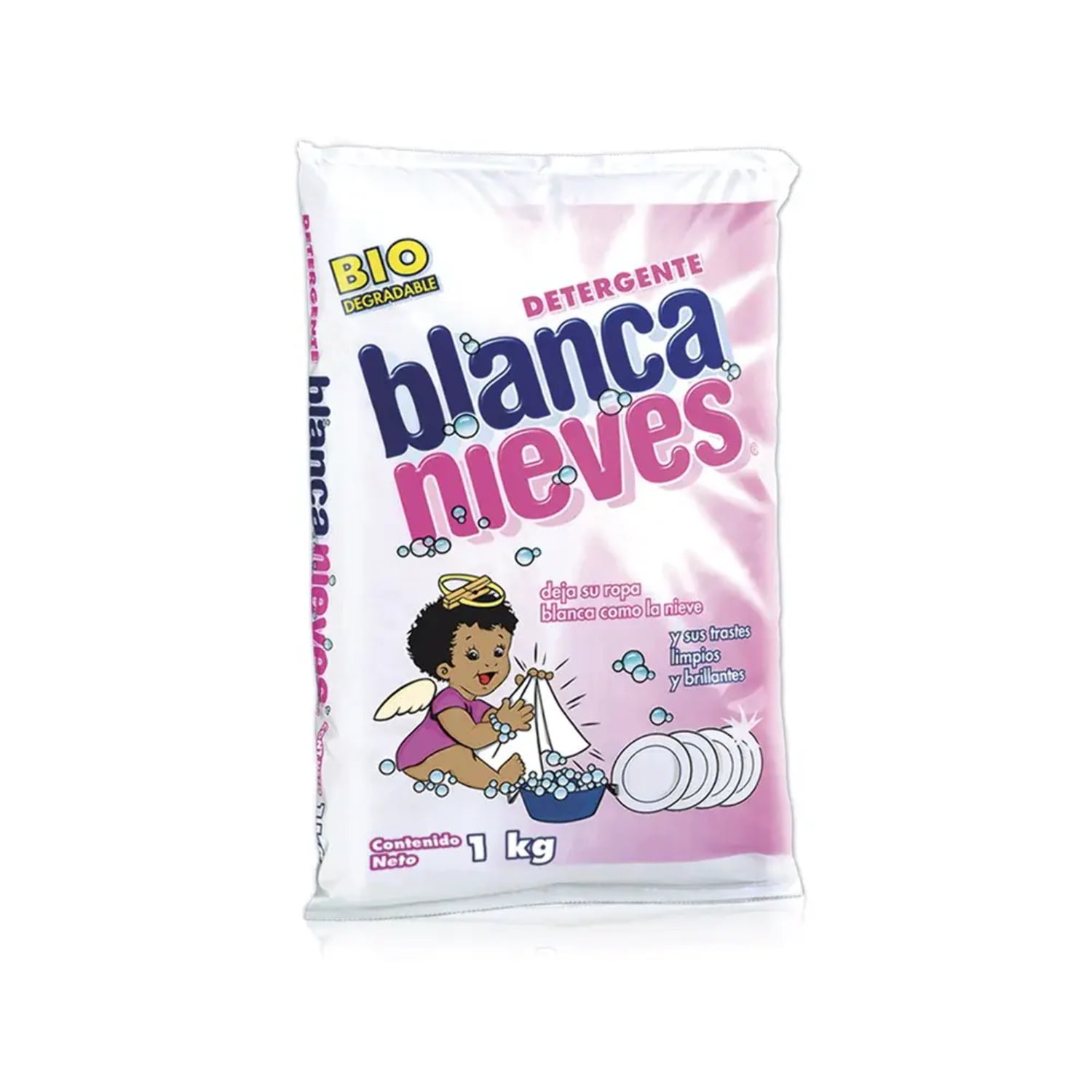 Blanca Nieves Detergent Safe For Colors Blanca Nieves Laundry Detergent 1kilo - Case - 18 Units - Walmart.com