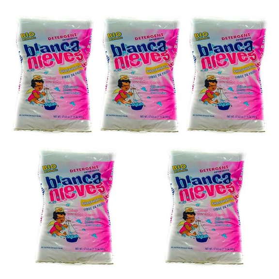 Blanca Nieves Powder Laundry Detergent (  5 X1.10 lb)  5 Pack