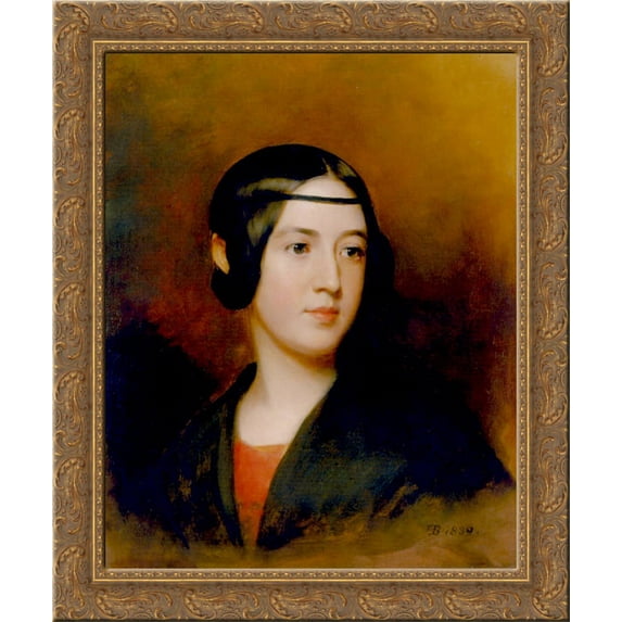 Blanch Sully 24x20 Gold Ornate Wood Framed Canvas Art by Thomas Sully
