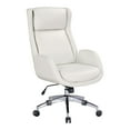 thumbnail image 1 of Blanchard Office Chair in White Faux Leather, 1 of 10