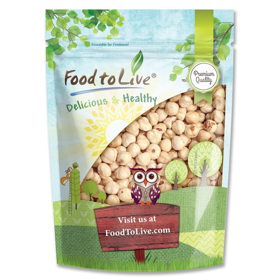 Blanched Hazelnuts, 1.5 Pounds Kosher, Raw, Vegan by Food to Live
