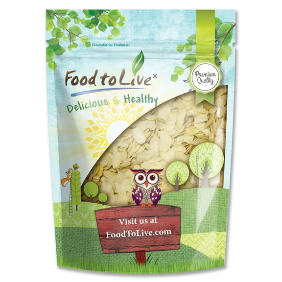 Blanched Sliced Almonds, 0.5 Pounds — Kosher, Vegan — by Food to Live