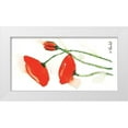 thumbnail image 1 of Blanchet, Karl 18x11 White Modern Wood Framed Museum Art Print Titled - Trio de coquelicots II, 1 of 4