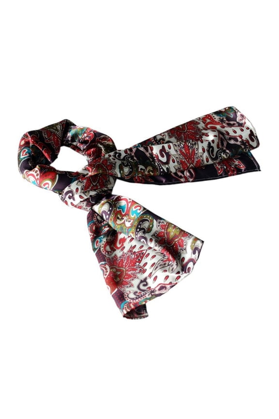 Blancho Burgundy Distinctive Stylish Paisley Pattern Fashion Soft Silky Scarf/Wrap/Shawl(Large)