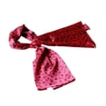 thumbnail image 1 of Blancho Deep Pink Lovely BOW & Heart & Blosom Design Romantic Comfy Silk Scarf/Wrap/Shawl(Large), 1 of 1