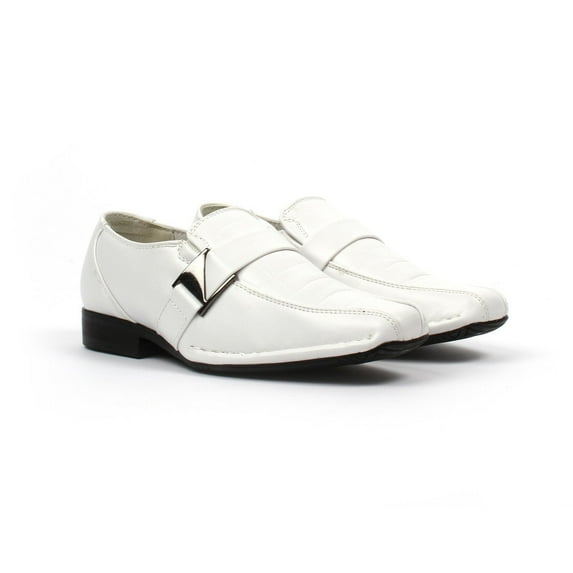 Blancho Men A-181 Stylish Bridal Shoes Leather Shoes White US7