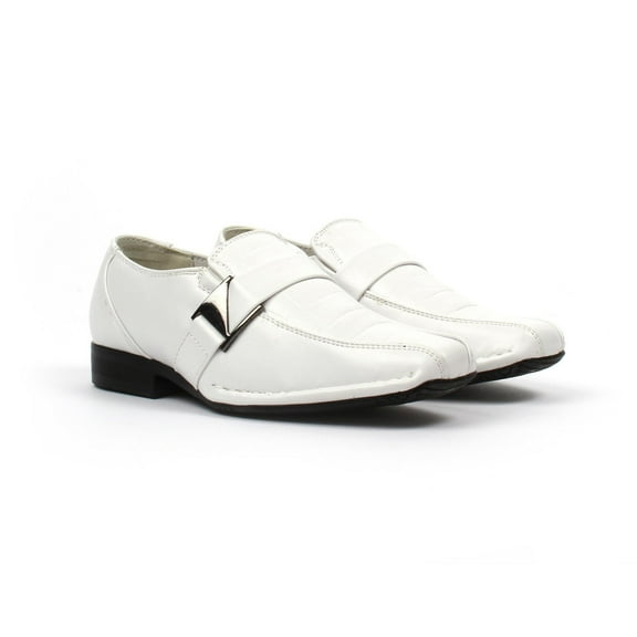 Blancho Men A-181 Stylish Bridal Shoes Leather Shoes White US7
