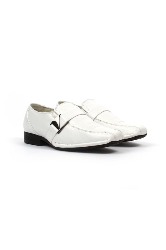 Blancho Men A-181 Stylish Bridal Shoes Leather Shoes White US7