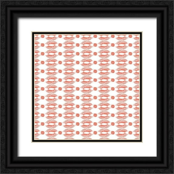 Blanckslate 12x12 Black Ornate Wood Framed with Double Matting Museum Art Print Titled - Roam Free Collection G