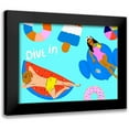 thumbnail image 1 of Blanckslate 14x12 Black Modern Framed Museum Art Print Titled - Soak up the Sun Collection A, 1 of 5