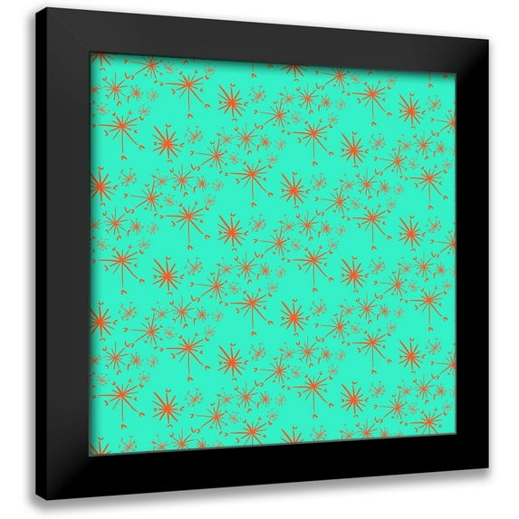 Blanckslate 15x15 Black Modern Framed Museum Art Print Titled - Christmas Foliage Collection I
