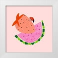 thumbnail image 1 of Blanckslate 15x15 White Modern Wood Framed Museum Art Print Titled - Strawberry Fields I, 1 of 4