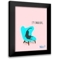thumbnail image 1 of Blanckslate 19x24 Black Modern Framed Museum Art Print Titled - Mod Cats VI, 1 of 5