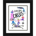 thumbnail image 1 of Blanckslate 25x32 Black Ornate Wood Framed with Double Matting Museum Art Print Titled - Circus Fun IV, 1 of 4