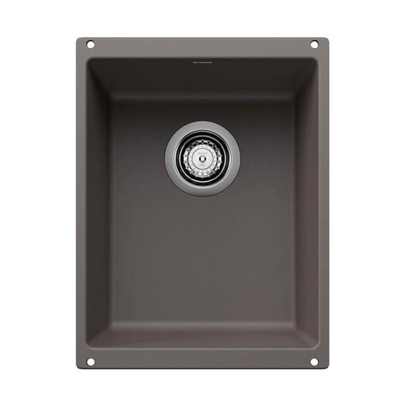 Blanco 527413 13 in. Precis Silgranti Undermount Bar Sink - Volcano Gray