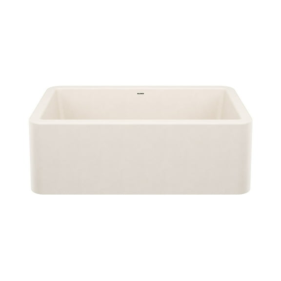 Blanco 4017 Ikon 30" Silgranit Farmhouse Apron Front Single Bowl Kitchen Sink - White