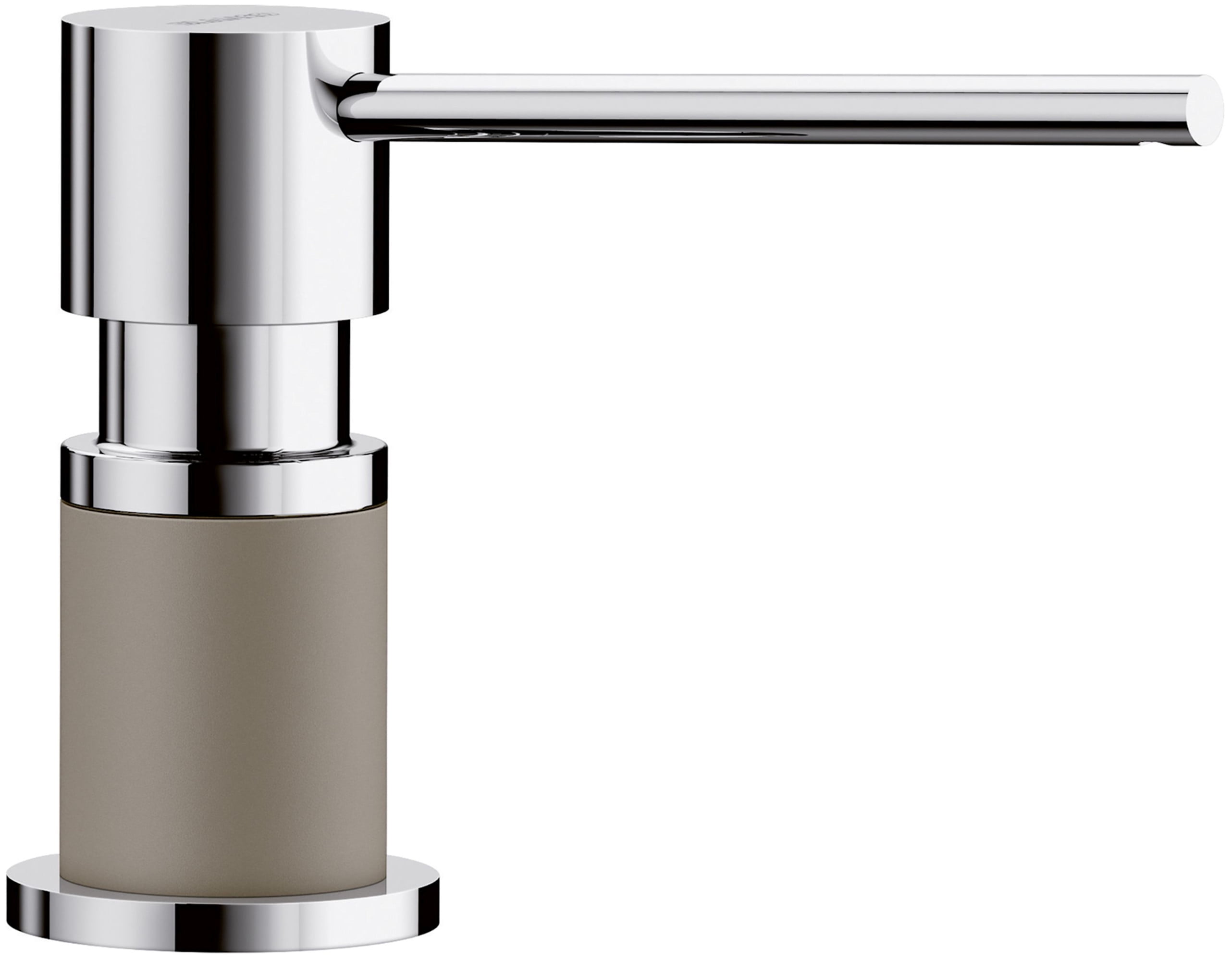 Blanco 402306 Lato Soap Dispenser, Chrome & Truffle