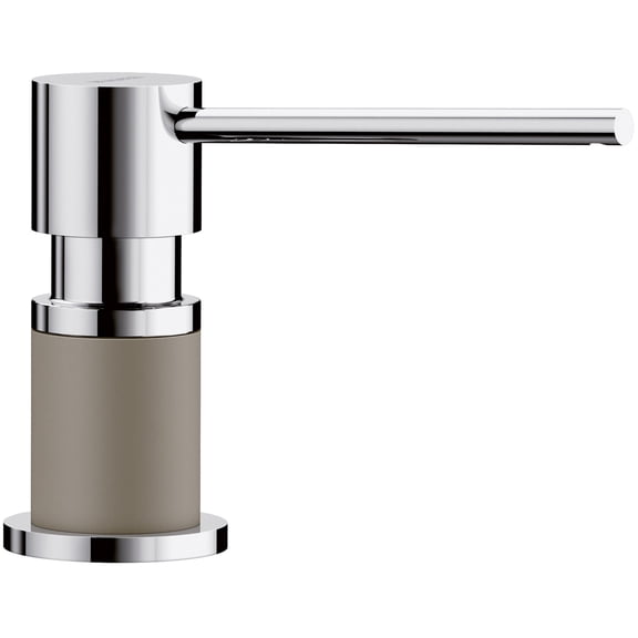 Blanco 402306 Lato Soap Dispenser, Chrome & Truffle