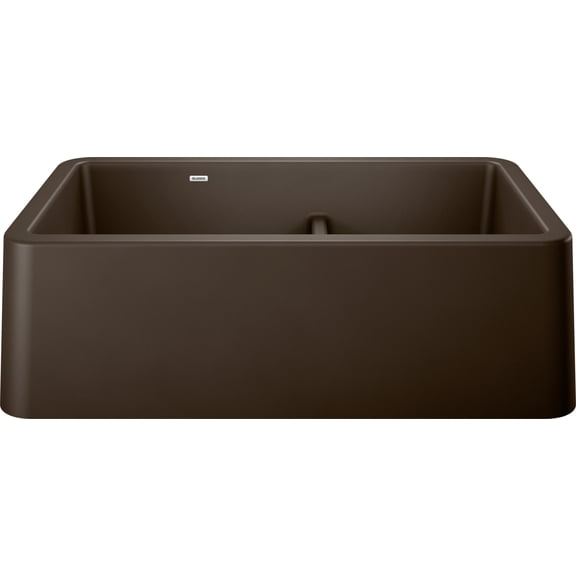 Blanco 402322 Ikon 33" Farmhouse Double Basin Silgranit Kitchen Sink - Brown
