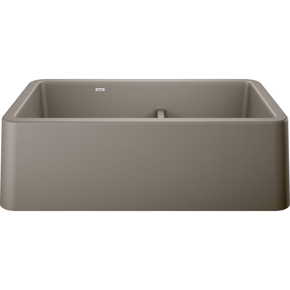 Blanco 402322 Ikon 33" Farmhouse Double Basin Silgranit Kitchen Sink - Truffle