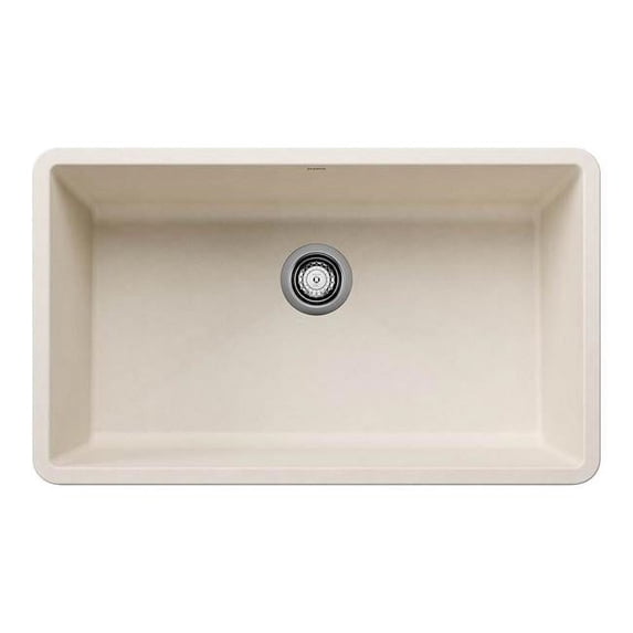 Blanco 440150 Precis 32" Undermount Single Basin Silgranit Kitchen Sink - White