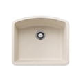 thumbnail image 1 of Blanco 443061 24 in. Diamond Silgranti Single Bowl Undermount Kitchen Sink - Soft White, 1 of 7
