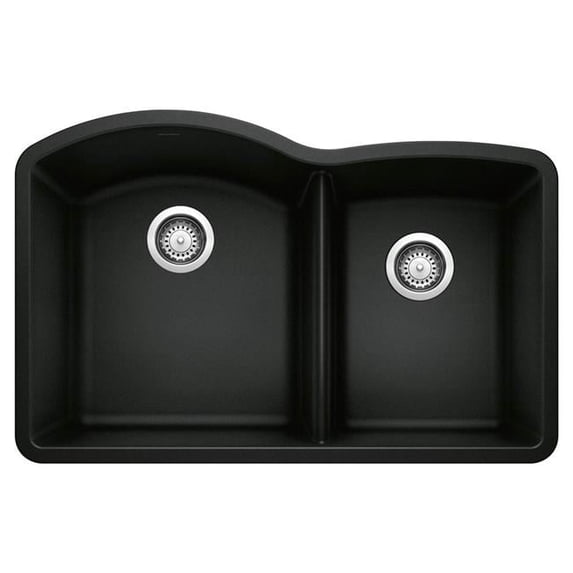 Blanco 442909 9.5 x 21 x 32 in. Diamond Bowl Kitchen Sink - Coal Black
