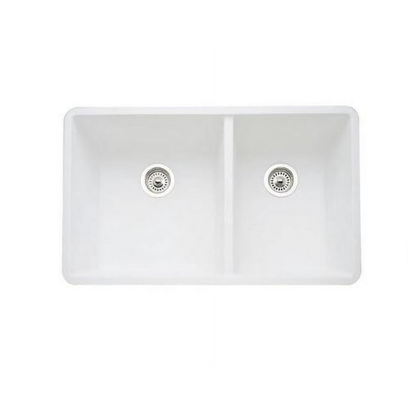 Blanco 441125 16-Inch Précis 1-3/4 Bowl Sink, White