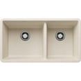 thumbnail image 1 of Blanco 443081 1.75 in. Precis Silgranit Kitchen Sink Bowl - Soft White, 1 of 7