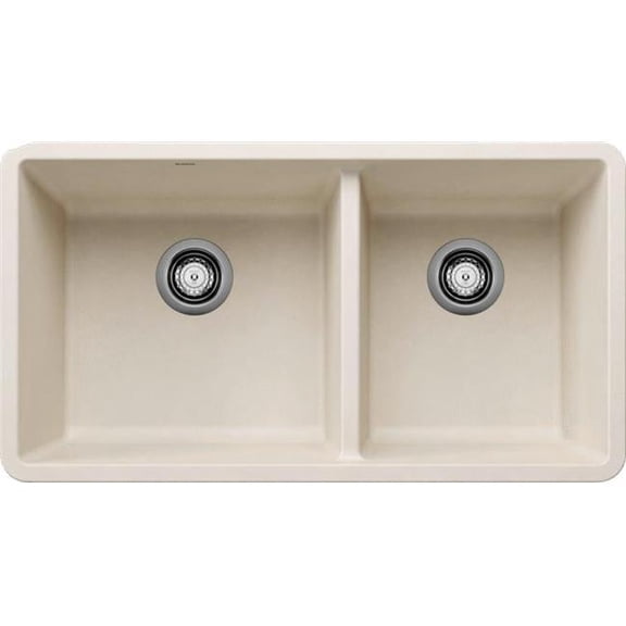 Blanco 443081 1.75 in. Precis Silgranit Kitchen Sink Bowl - Soft White