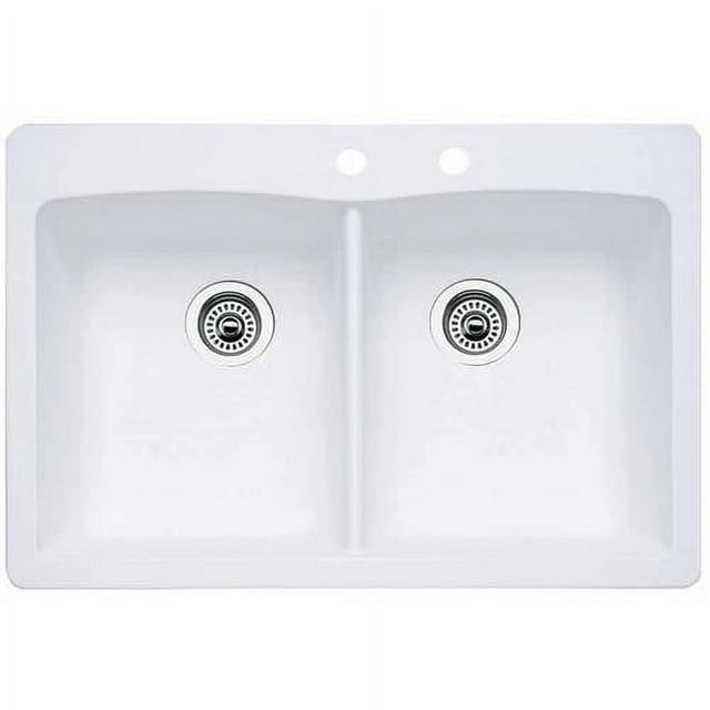 Blanco 4412852 Diamond 22" X 33" DoubleBasin Granite DropIn Or
