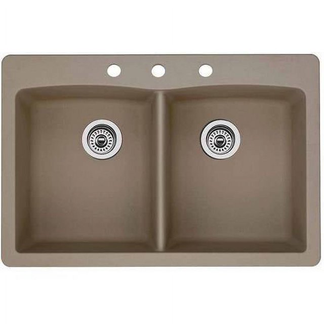 Blanco 4412853 Diamond 22" X 33" DoubleBasin Granite DropIn Or