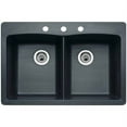 thumbnail image 1 of Blanco 441285-3 Diamond 22" X 33" Double-Basin Granite Drop-In Or Undermount 3-Hole Residential Kitchen Sink, Available in Various Colors, 1 of 2