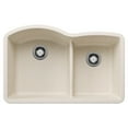 thumbnail image 1 of Blanco 441593 Diamond 32" Undermount Double Basin Silgranit Kitchen Sink - White, 1 of 7
