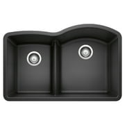 Blanco 441603 Diamond 32" Undermount Double Basin Silgranit Kitchen Sink - White