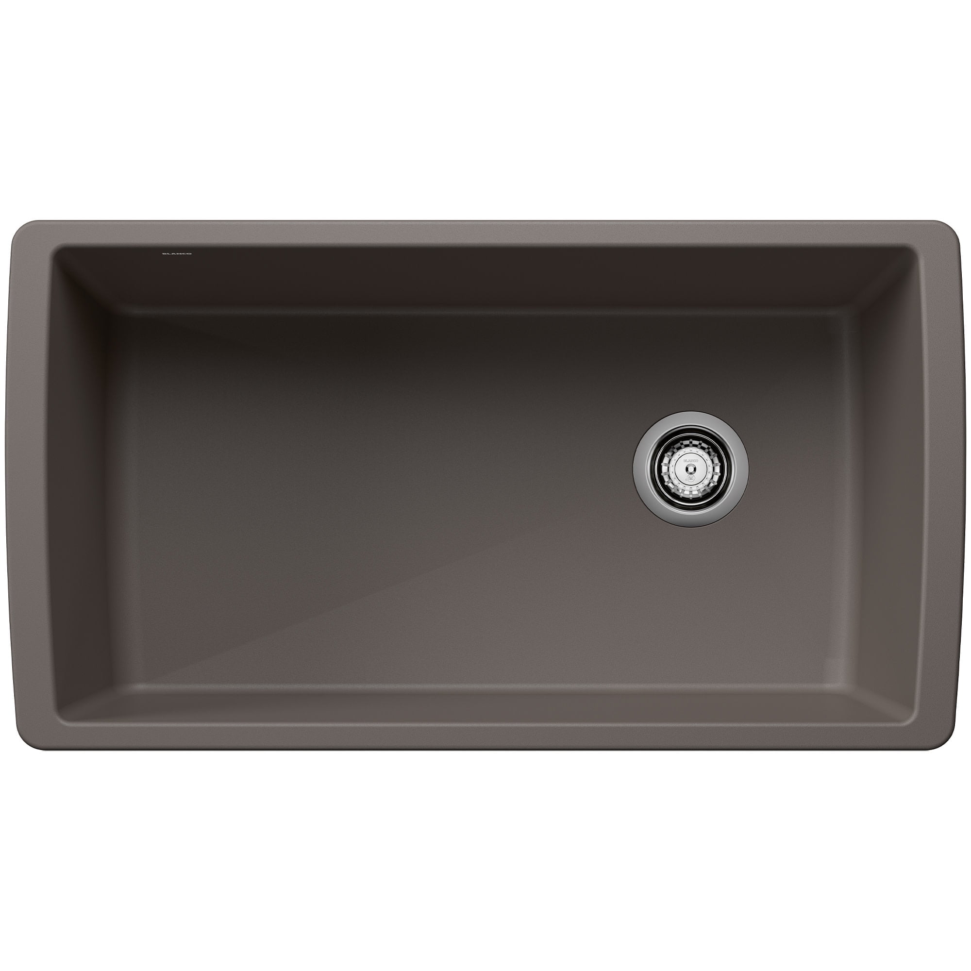 Volcano Gray Granite Composite Single Bowl Undermount Kitchen Sink
