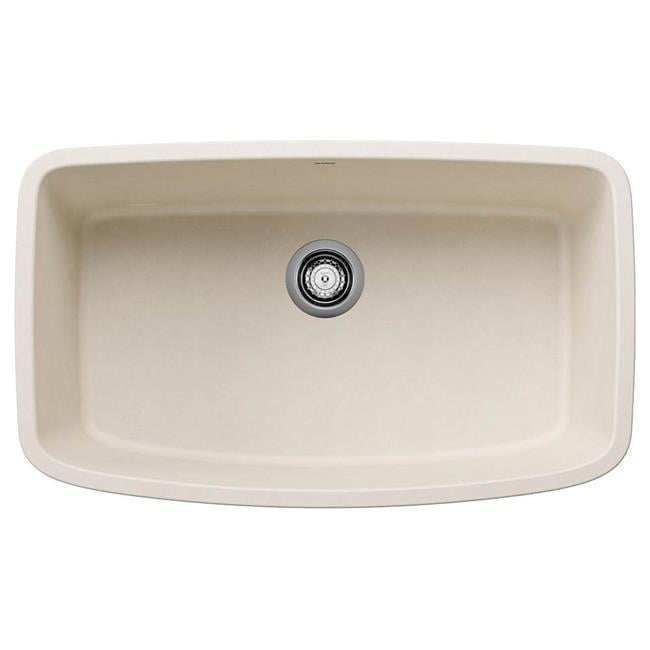Soft White Granite Composite Single Bowl Undermount Kitchen Sink