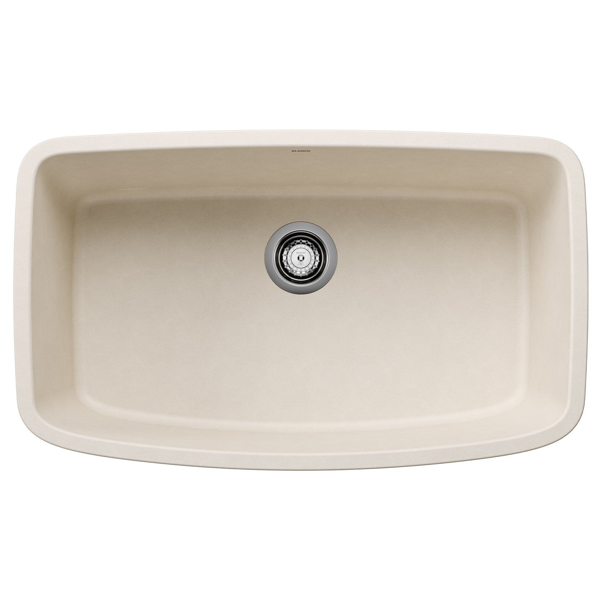 Soft White Granite Composite Single Bowl Undermount Kitchen Sink