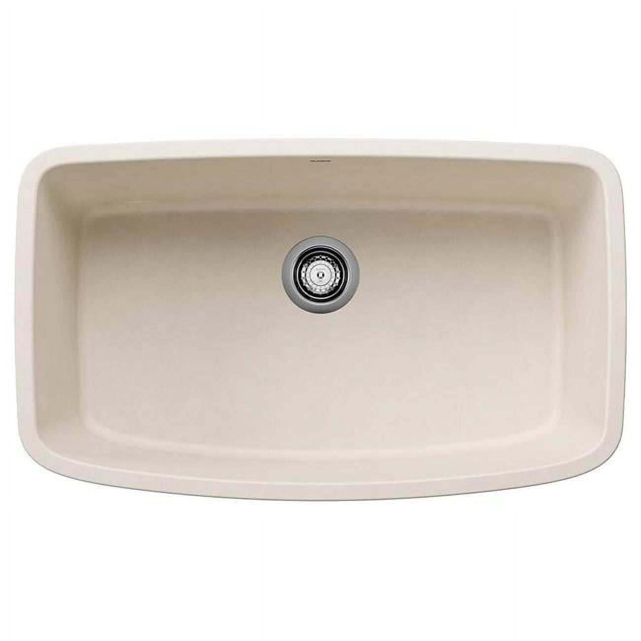 Soft White Granite Composite Single Bowl Undermount Kitchen Sink